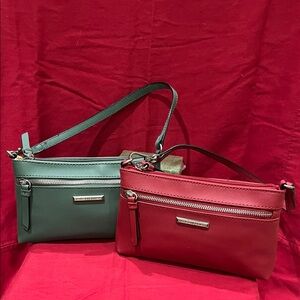 Dana Buchman Red and Green Small Wristlets Bags (2) pack